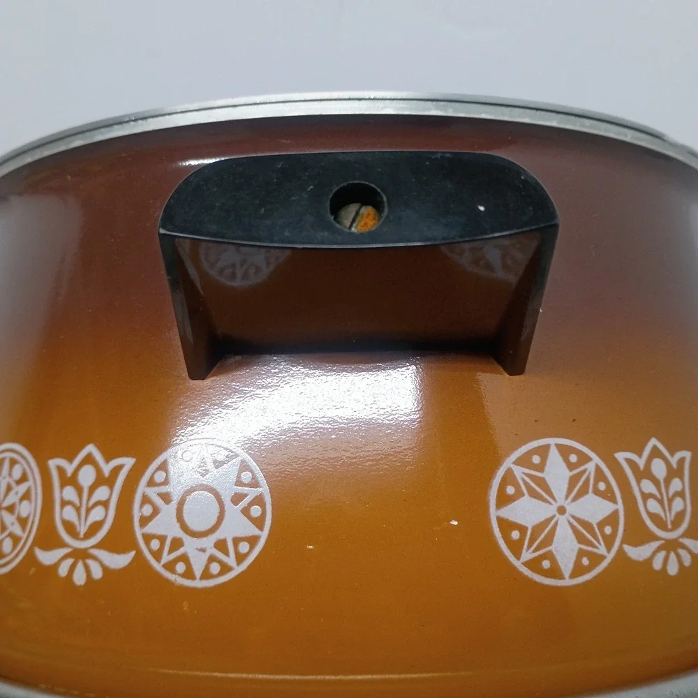 Vintage West Bend Lazy Day 4 Qt Slow Cooker Electric Crock Pot Enamel Retro